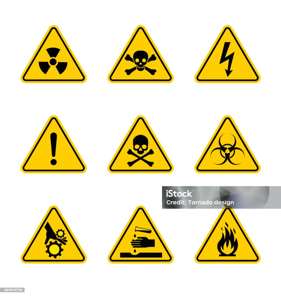 High-quality detailed warning sign. Vector illustration. Precisely designed. Use it for your design. Also suitable for digital and printing use. Icon Symbol stock vector