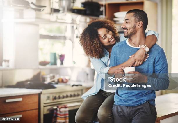 You Make Me A Happy Man Stock Photo - Download Image Now - Couple - Relationship, Happiness, Men