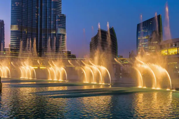 Photo of A record-setting fountain system set on Burj Khalifa Lake