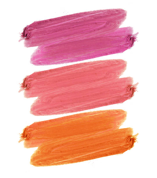 istock Collection of various lipstick on white background 884004532