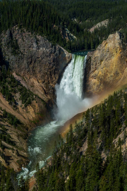Lower Yellowstone Falls, Wyoming stock photo