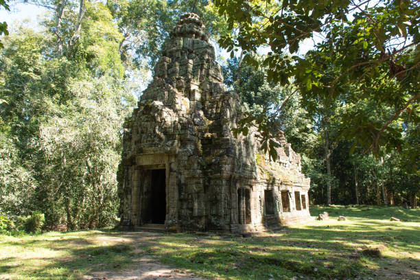 istock Ta Prohm Temple - Tomb Raider temple 884011602