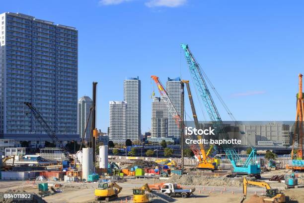 Construction Site Stock Photo - Download Image Now - Construction Site, City, Construction Industry
