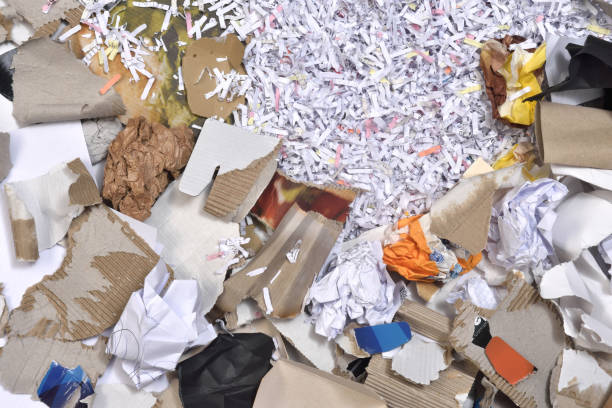 istock inside of a paper recycling container 884028894