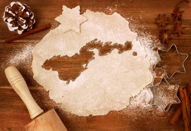 Cookie dough cut as the shape of American Samoa (series)