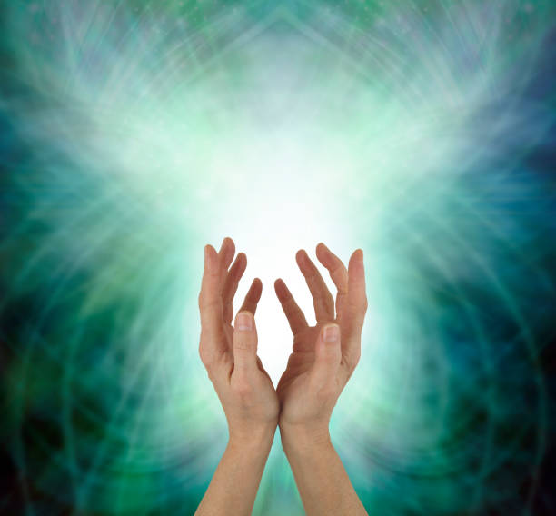 istock Beaming Beautiful Heart Chakra Healing Energy 884039200