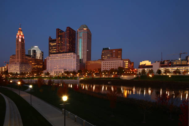 istock Columbus, Ohio skyline at night 884045114
