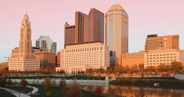istock City center at twilight in Columbus, Ohio 884047802