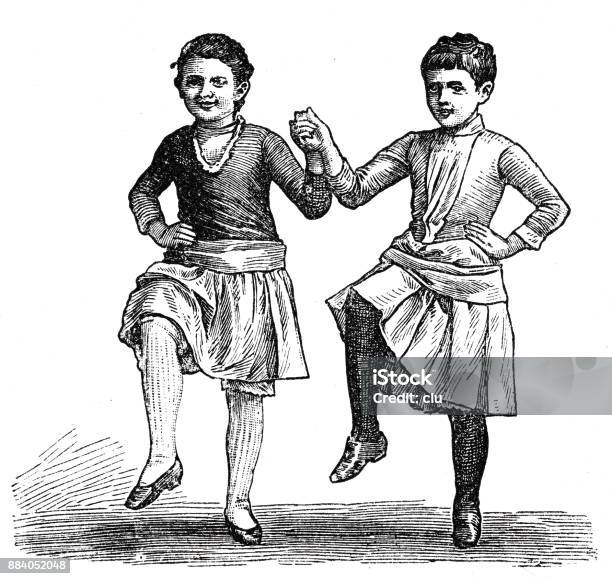 Home Gymnastics For Girls And Women Stock Illustration - Download Image Now - Gymnastics, 19th Century, Drawing - Art Product