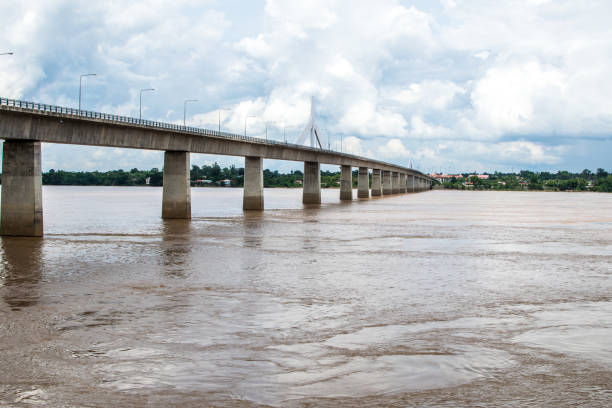 istock Bridge over the river is very beautiful. 884069122