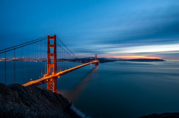 istock Golden Gate Bridge's sunset 884069386