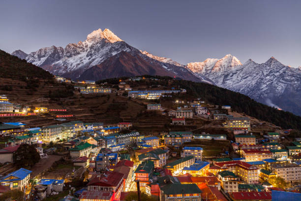 istock Namche Bazaar, Everest trek, Himalaya, Nepal 884069664