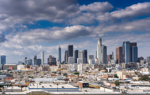 istock View of Downtown Skyline from Los Angeles Arts District 884069686