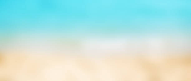 istock Abstract blur beautiful tropical beach and sea landscape for background - defocused summer image