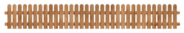 istock Wooden long fence 884073850
