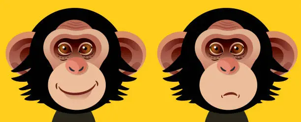Vector illustration of Chimpanzee