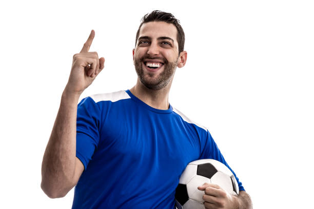 istock Soccer fan celebrating 884095190