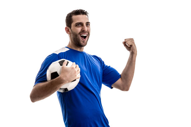 istock Soccer fan celebrating 884095254