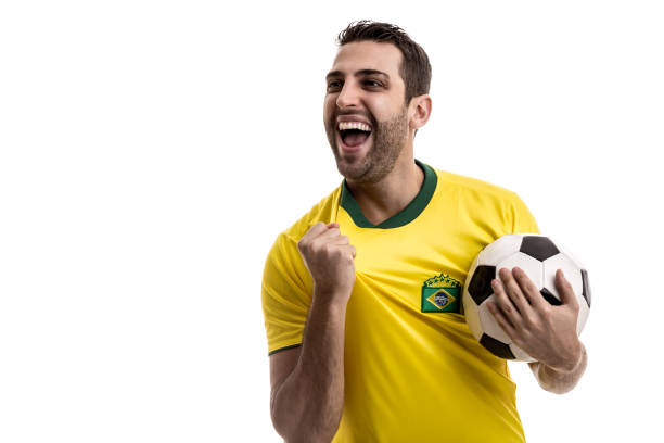 istock Soccer fan celebrating 884095316