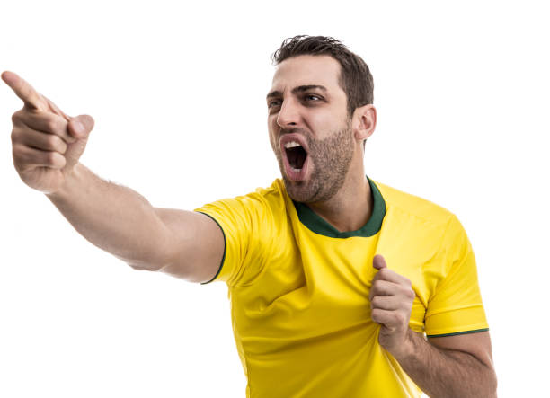 istock Soccer fan celebrating 884095386