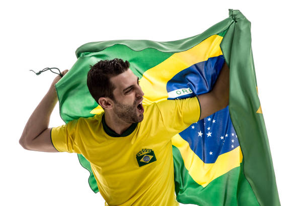 istock Soccer fan celebrating 884095402