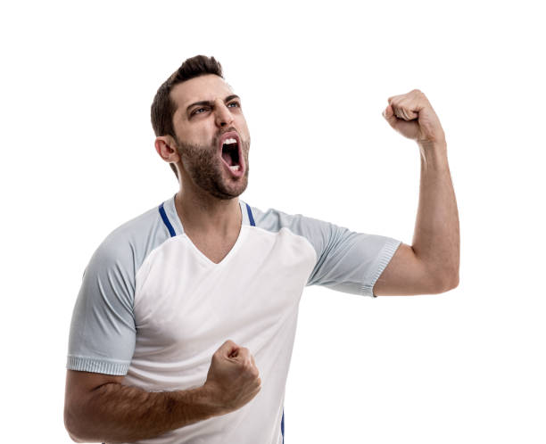 istock England Soccer fan celebrating 884095460