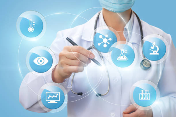 istock Doctor draws a structure study of the patient . 884099578