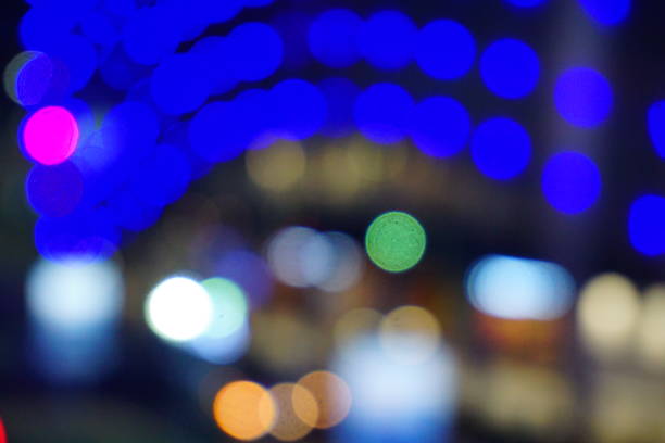 istock Abstract city lights in the night 884102002