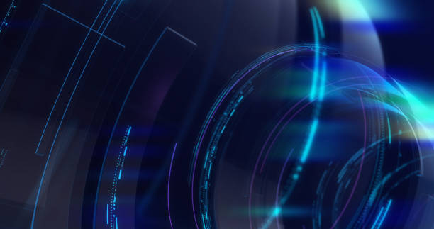istock Graphical Modern Digital World News Studio Background. 884106000