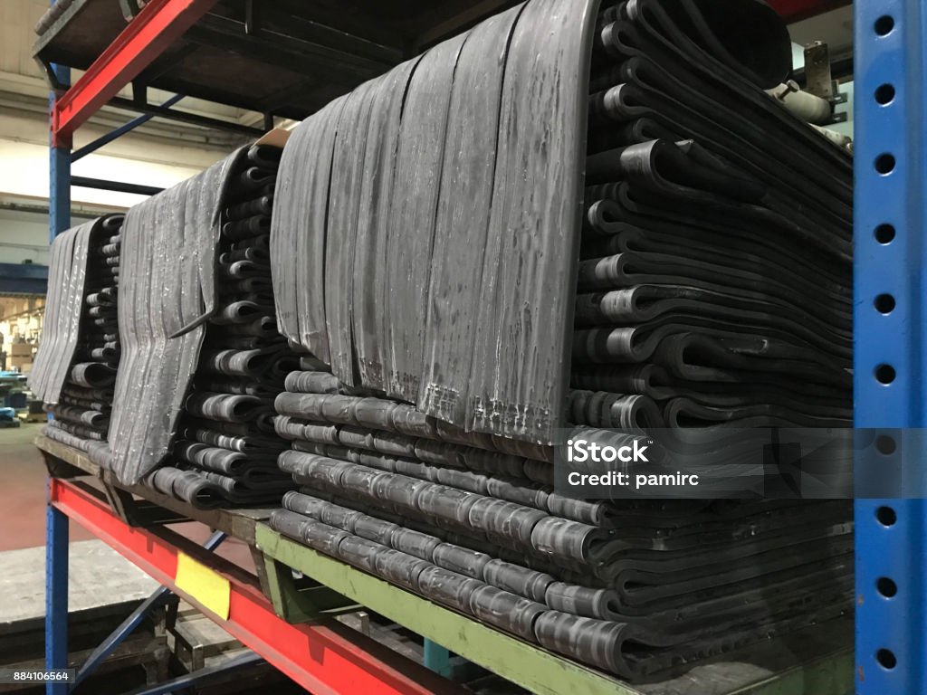 rubber_compound rubber compound is waiting in warehouse Rubber - Material Stock Photo