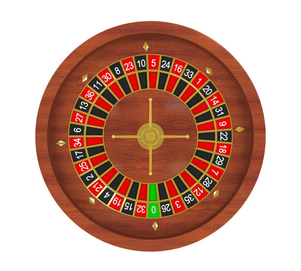 istock Casino Roulette Wheel Isolated 884110418
