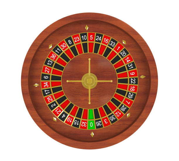 казино рулетка колесо изолированы - roulette roulette wheel wheel isolated стоковые фото и изображения
