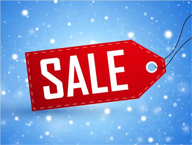 Vector illustration of Christmas sale