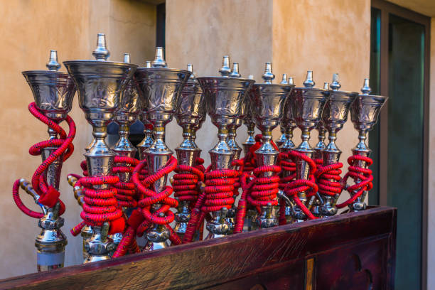 Shisha pipes hookah Shisha pipes hookah on the streets of the Old Town in Dubai hubblybubbly stock pictures, royalty-free photos & images