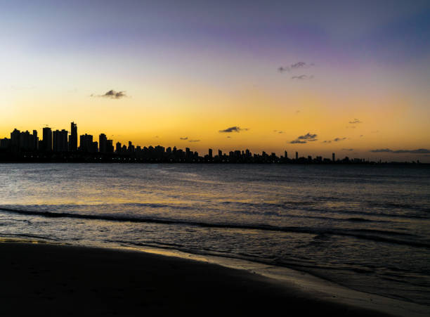 istock Waterfront sunset of Cabo Branco beach 884148854