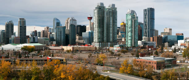 istock Panoramic Cityscape of Calgary, Alberta, Canada 884149056