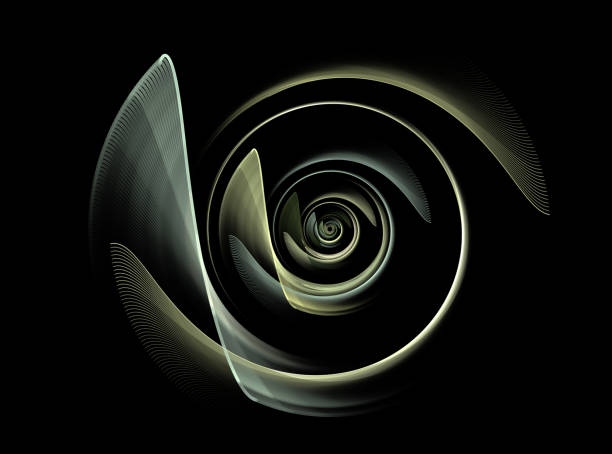 abstrakcyjne łopaty turbiny fractal spiral wzór - wiatr turbina zdjęcia i obrazy z banku zdjęć