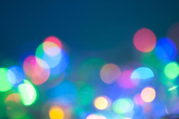 istock Christmas lights, out of focus,bokeh light 884287568