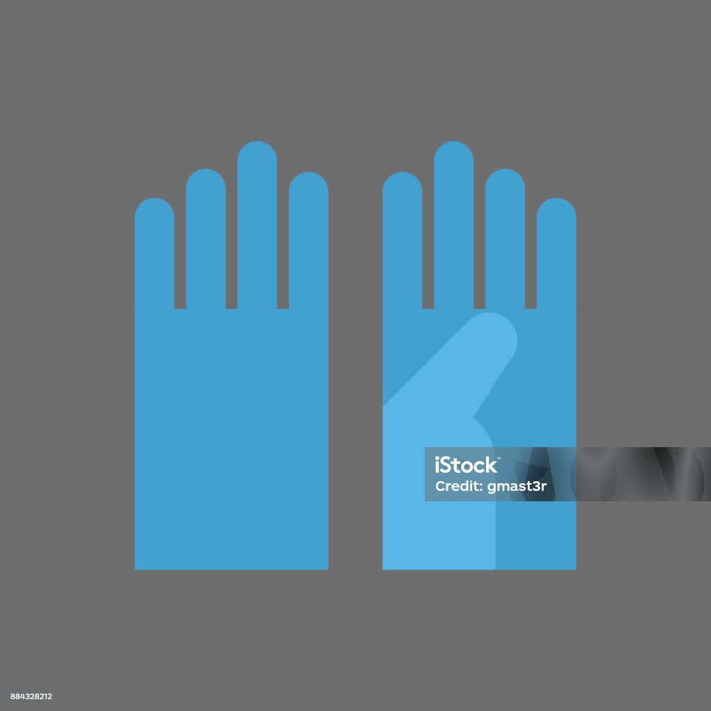 Medizinische Handschuhe Symbol Chirurg einheitliche Element - Lizenzfrei Abstrakt Vektorgrafik