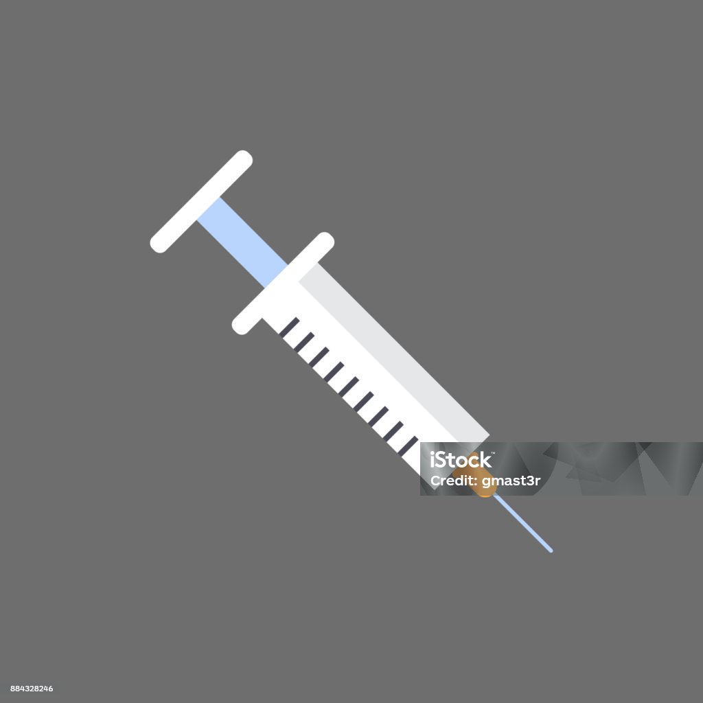注射器圖示醫療設備概念 - 免版稅針筒圖庫向量圖形