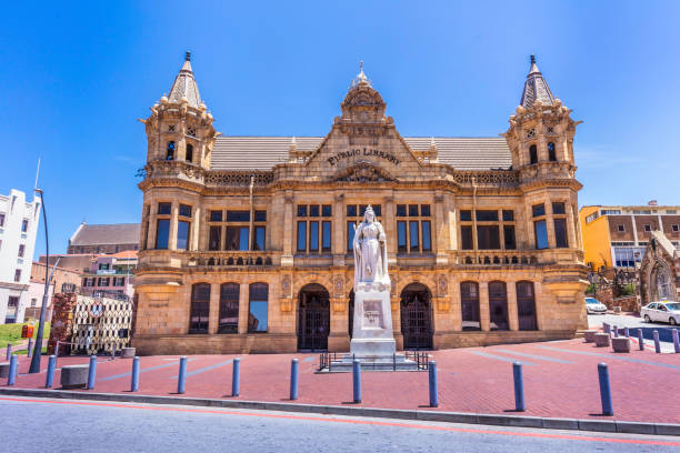 la biblioteca pubblica in port elizabeth market square - 3445 foto e immagini stock