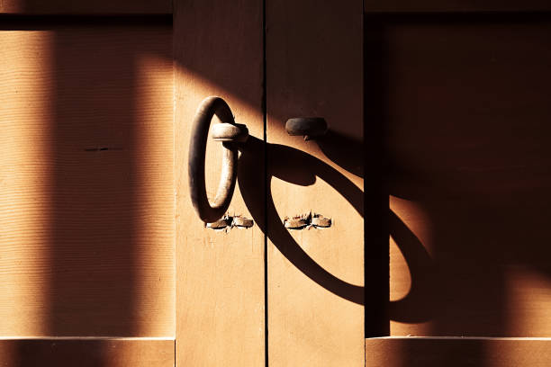 istock Korean traditional gate door at private house 884362258
