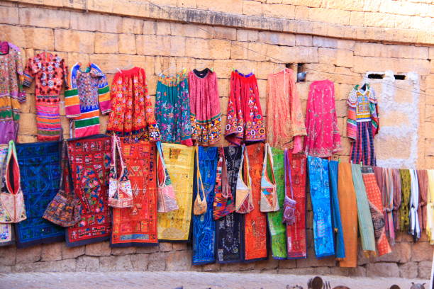 istock Clothes Shop in Jaisalmer. India. 5th, January, 2012 884372012