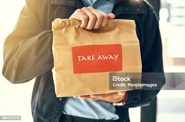 And Its Still Warm Stock Photo - Download Image Now - Bag, Lunch, Take Out Food