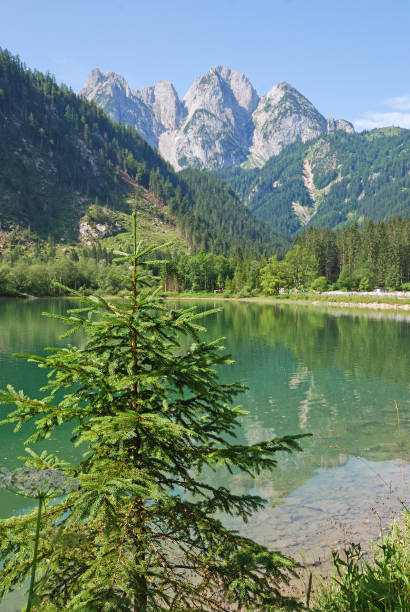istock Mountain and lake at Gosau, Austria 884377882