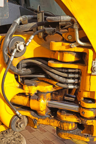 istock Part of a hydraulic machinery 884377968