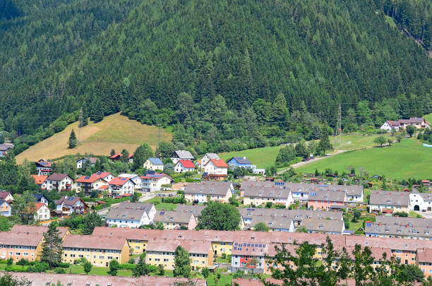 istock View of Kainach city, Austria 884378092