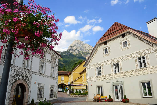 istock Buildings in Kainach city, Austria 884378156
