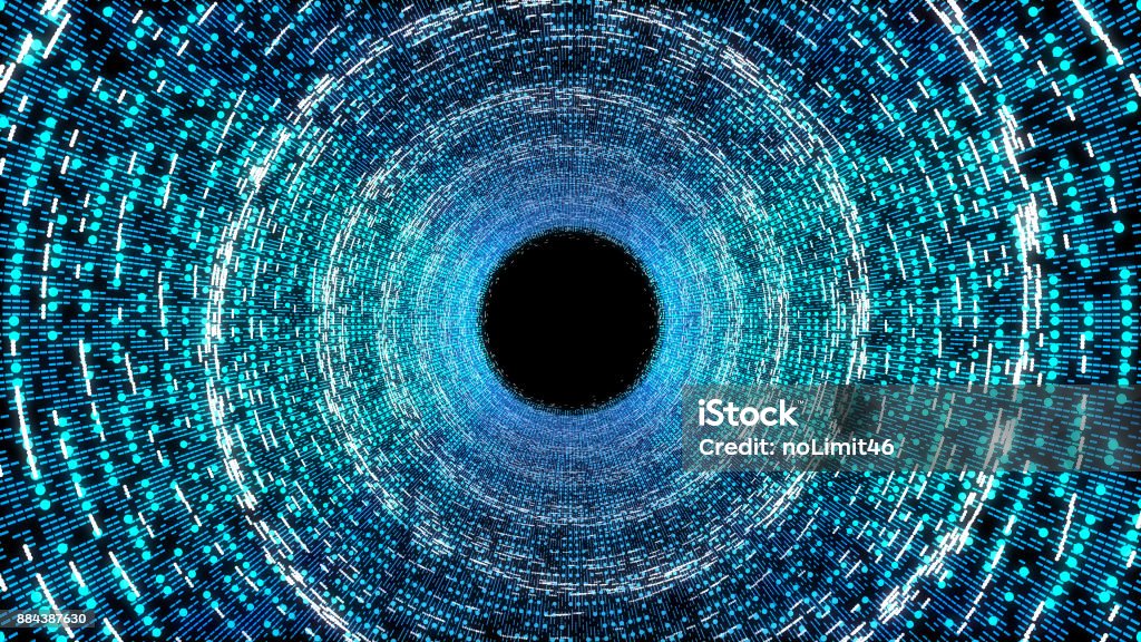 Zusammenfassung Hintergrund mit Technologie-tunnel - Lizenzfrei Kreis Stock-Foto