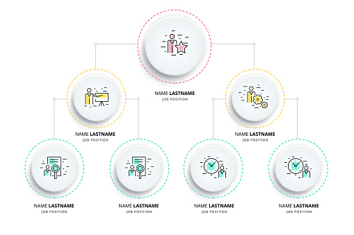 Organization Hd Business Hierarchy Organogram Chart Infographics Corporate ...